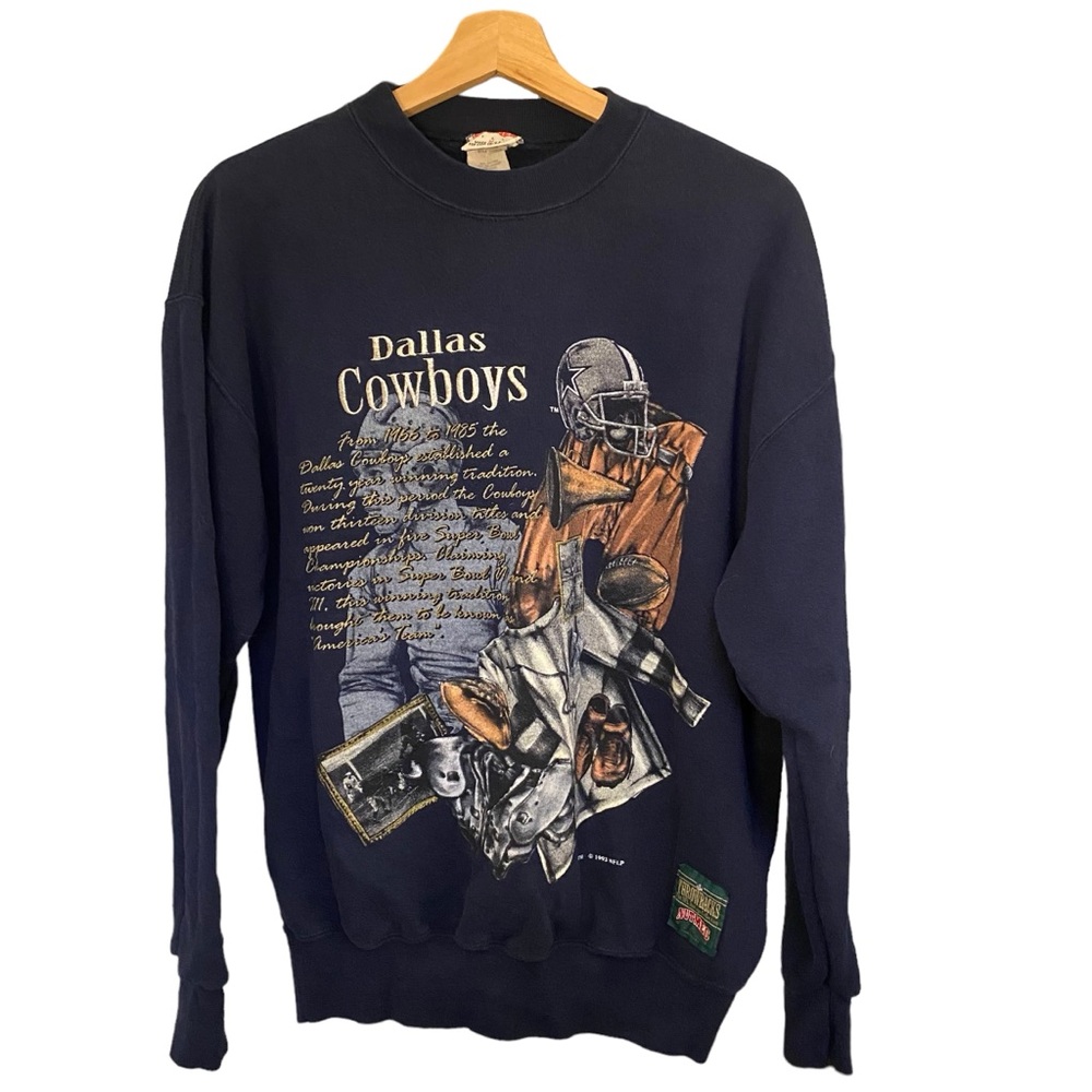 Vintage 90s Nutmeg Dallas Cowboys Football Throwbacks Pullover Sweater Mens M